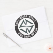 SMW Round Decal Ronde Sticker (Envelop)