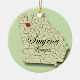 Smyrna Georgia, Smyrna-kerstversiering, Smyrna Keramisch Ornament