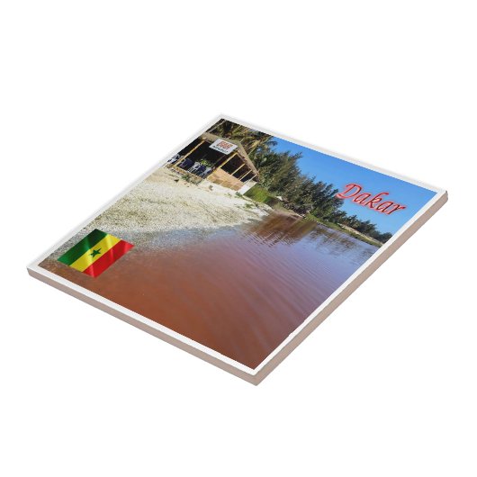 SN005 DAKAR, Panorama, Senegal, Afrika, Tegeltje (Zijkant)