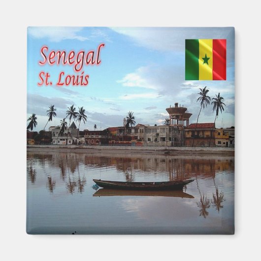 SN011 SAINT LOUIS, Senegal, Afrika, Fridge Magneet (Voorkant)