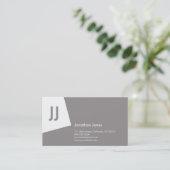 SN Corporate No1 Platinum Grey Visitekaartje (Staand voorkant)