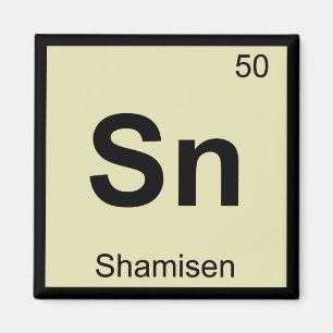 Sn - Shamisenmuziek Chemie Periodiek Systeem Magneet