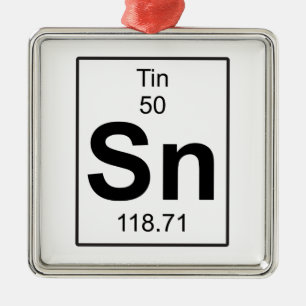 Sn - Tin Metalen Ornament