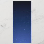 Snaarlichten sterren Blauw Elegant Menu (Achterkant)