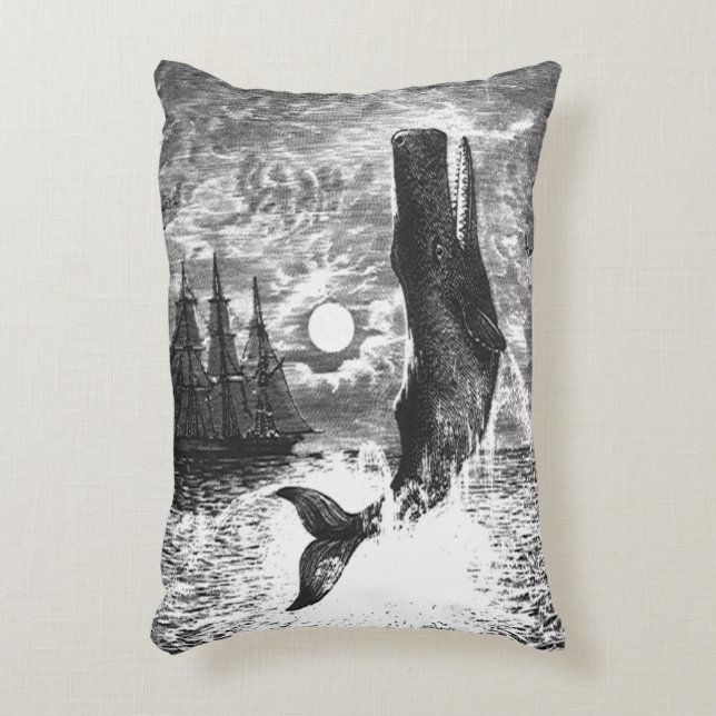  snaarwalvissen, zeedieren accent kussen (Voorkant(Verticaal))