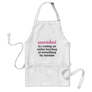 Snaccident Funny Joke Women's Apron Standaard Schort