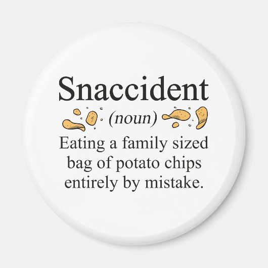Snaccident Potato Chips Magneet (Voorkant)