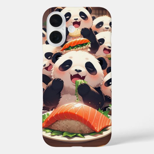 Snack Attack Panda Case-Mate iPhone Case (Achterkant)
