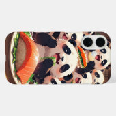 Snack Attack Panda Case-Mate iPhone Case (Achterkant (horizontaal))