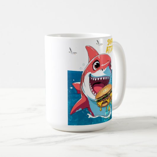 Snack Attack Shark Mug (Devant droit)