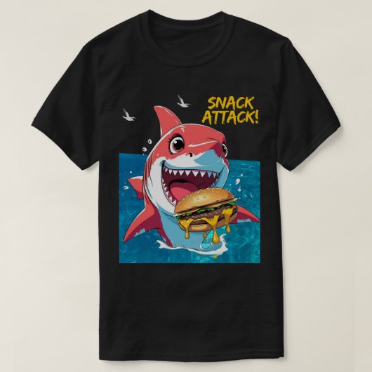 Snack Attack Shark T-shirt (Design voorkant)