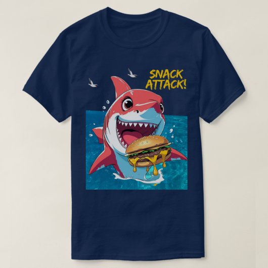 Snack Attack Shark T-shirt (Design voorkant)