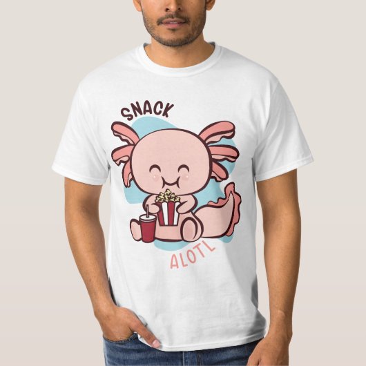 Snack. Axolotl T-shirt (Voorkant)