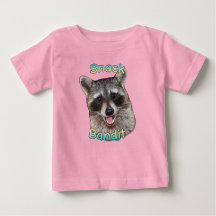 Snack Bandit Funny Raccoon Toddler T-Shirt - migno