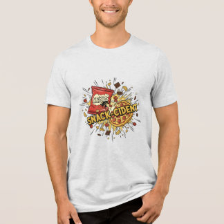 Snack-cident – Chaotic Snack Food Crash Streetwear Tri-Blend Shirt