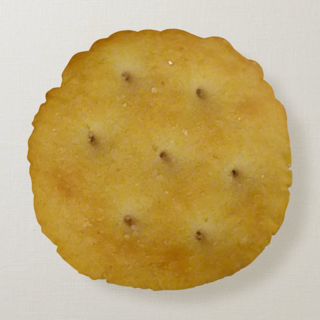 Snack Cracker Rond Kussen (Voorkant)