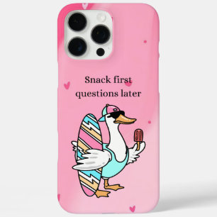 Snack eerst, vragen later T-shirt Cool Duck iPhone 16 Pro Max Hoesje