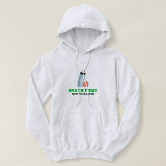 Snack Eerste Vragen Later-School Lunch Break Hoodie (Design voorkant)