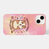 Snack First, Life Later – Funny Snack Lover  iPhone Hoesje (Achterkant horizontaal)