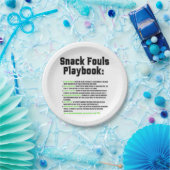 Snack Fouls Playbook Papieren Bordje (Feest)