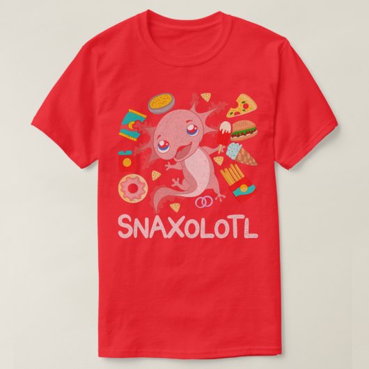 Snack Funny Exotic Axolotl T-shirt (Design voorkant)