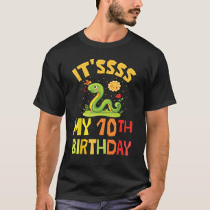 Snack het ssss mijn 10e verjaardag gelukkig 10 jaa t-shirt