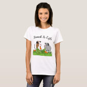Snack is het leven t-shirt (Voorkant volledig)