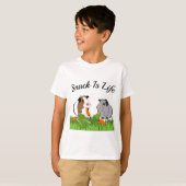 Snack is het leven t-shirt (Voorkant volledig)