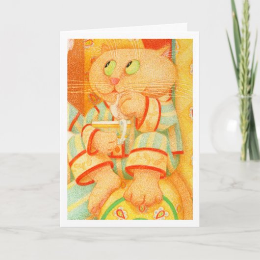 SNACK KITTY Carte d'anniversaire (Devant)