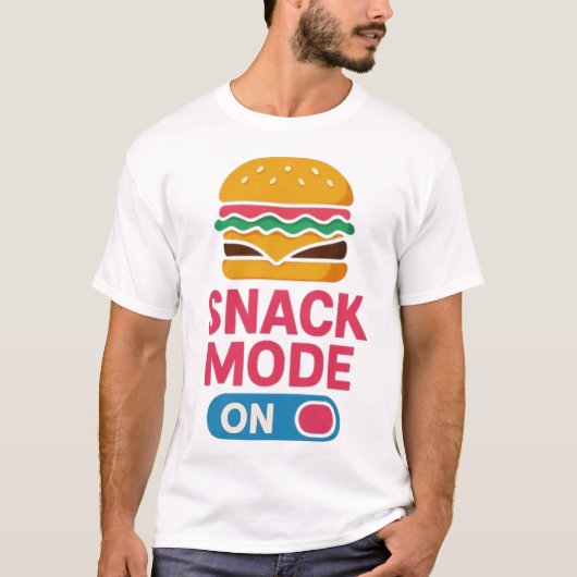 Snack Mode Burger T-shirt (Voorkant)