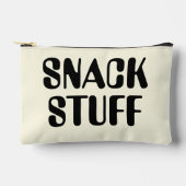 Snack Stuff Neutraal Zwart Vet Typografie Etui (Voorkant)