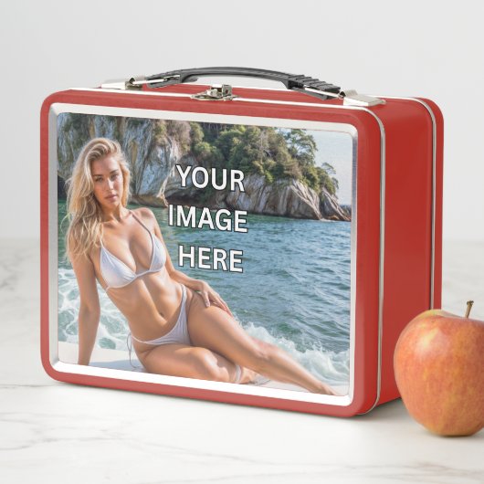 SNACK TIME! 🍱 Add Text or Image Metal Lunchbox (En situation)