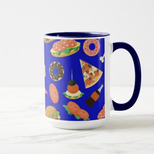 Snack Time Blue Coffee Mug (Droite)
