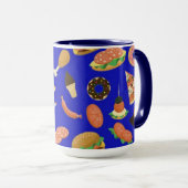 Snack Time Blue Coffee Mug (Devant droit)