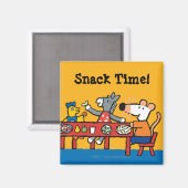Snack Time Maisy and Friends Preschool Magneet (Voorkant / Achterkant)