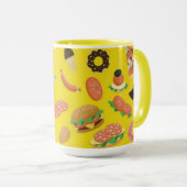 Snack Time Yellow Coffee Mug (Devant droit)