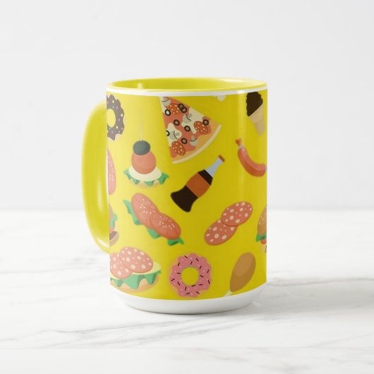 Snack Time Yellow Coffee Mug (Devant gauche)