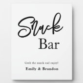 Snackbar trouwbord Tafelblad Fotoplaat (Voorkant)