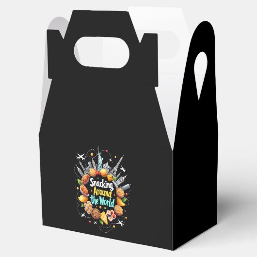 Snacken over de hele wereld Fast Food Travel Reize Bedankdoosjes (Geopend)