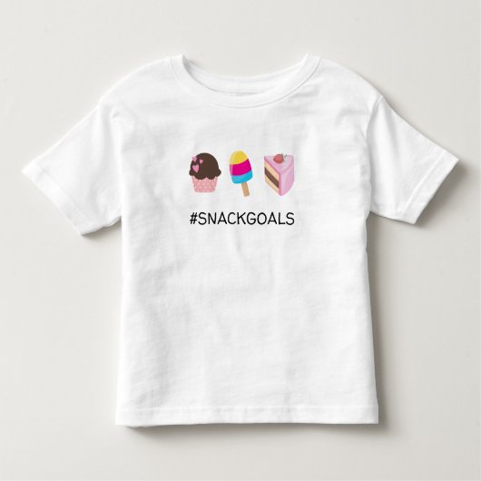 #SNACKGOALS Cupcake Popsicle Cake Slice Kinder Shirts (Voorkant)
