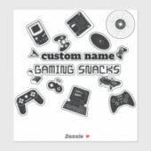 Snacks de jeu personnalisés étiquette Sticker Jar (Feuille)