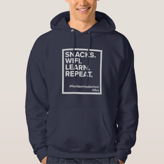 Snacks FLVS. Wifi. Apprenez. Recommencer. Sweat -  (Devant)