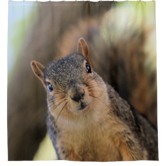 Snacks? Ik hou van snacks. Douchegordijn (Voorkant)