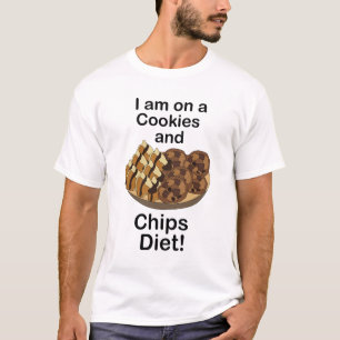 Snacks Ik volg een koekjes- en chipsdieet Grappig T-shirt