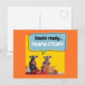 Snacks klaar, drama stabiel briefkaart (Voorkant / Achterkant)