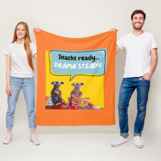 Snacks klaar, drama stabiel fleece deken