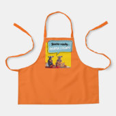 Snacks klaar, drama stabiel schort (Voorkant)