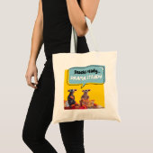Snacks klaar, drama stabiel tote bag (Voorkant (product))