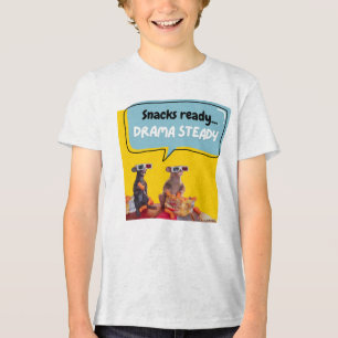 Snacks klaar, drama stabiel Tri-Blend shirt