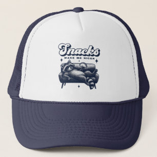 Snacks maken me aardiger Grappige Wasbeer Dieren T Trucker Pet